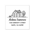 Simple House Line Art Address 4