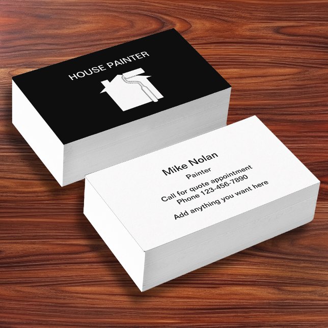 Simple House Painter Design Business Card (Creator Uploaded)