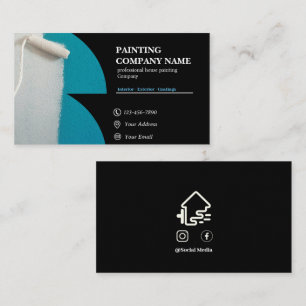 Simple House Painting Business Cards