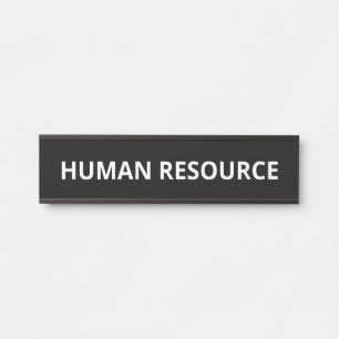 Simple Human Resource Door Sign