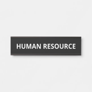 Simple Human Resource Door Sign
