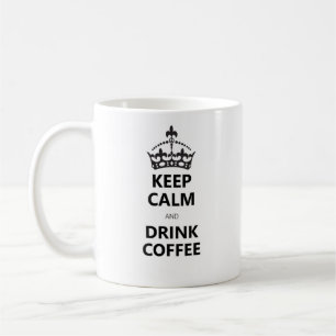 Simple Humour Caffeine Addict White Black Stylish Coffee Mug