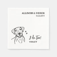 Simple I Do Too Pointer Dog Drawing  Wedding