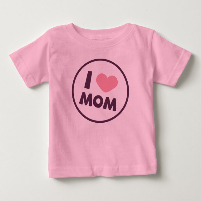 Simple I Love Mum Mother's Day | Bodysuit (Front)
