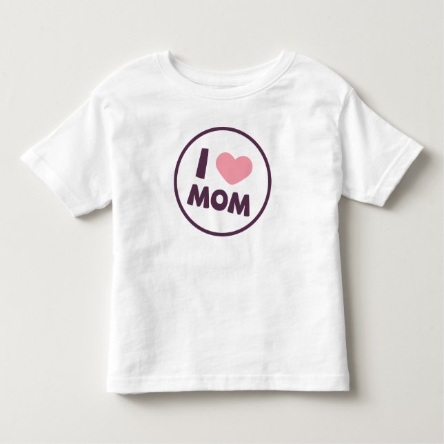 Simple I Love Mum Mother's Day | Shirt (Front)