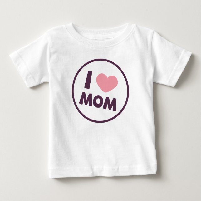 Simple I Love Mum Mother's Day | Sweatshirt Baby T-Shirt (Front)