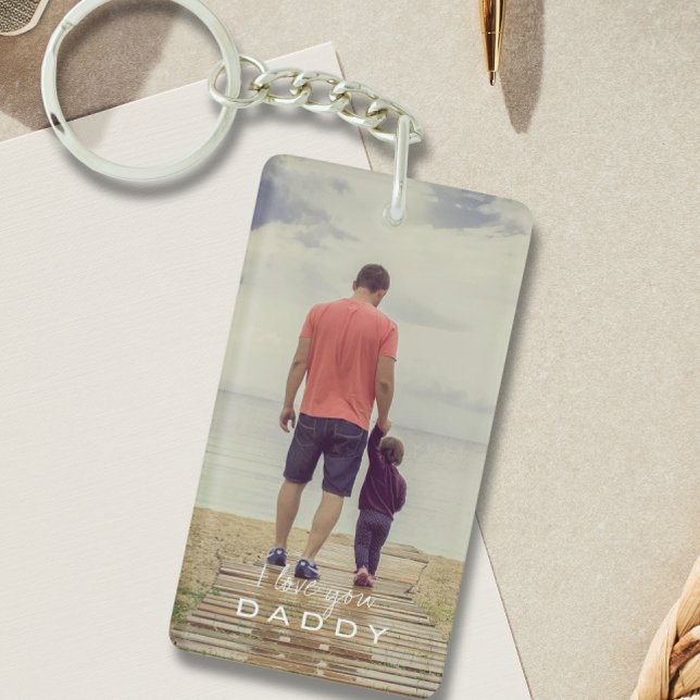 Simple I Love You Daddy Photo Keychain (Simple I Love You Daddy Photo Keychain
)