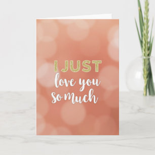 Simple I Love You So Much Card