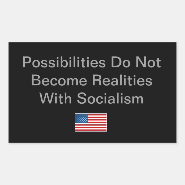 Simple Idea for the Political Season Rectangular Sticker (Front)