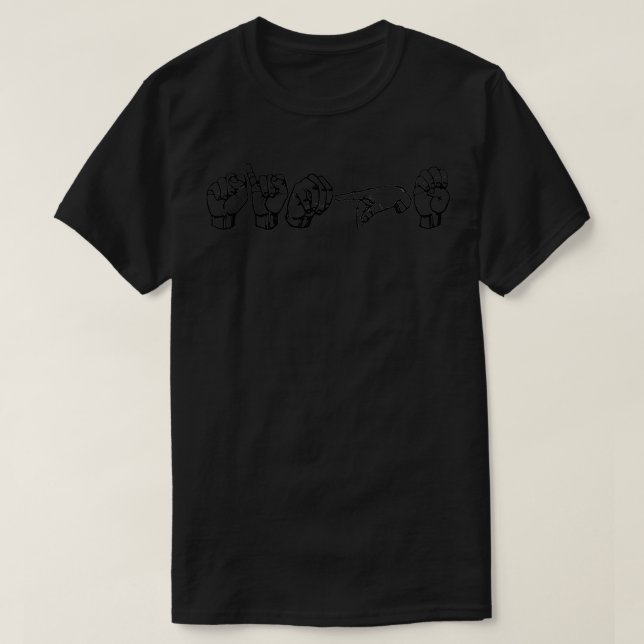 Simple in ASL T-Shirt (Design Front)