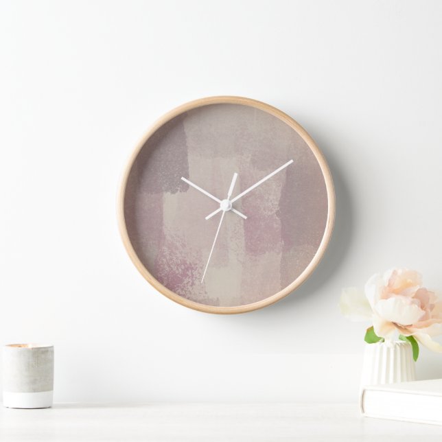 Simple in Shades of Purple Clock (Home)
