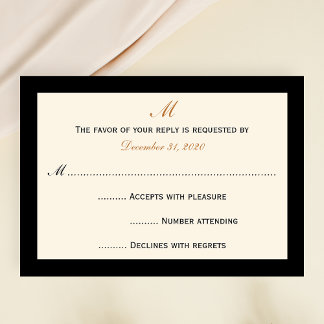 Simple Inexpensive RSVP Invitation Cards