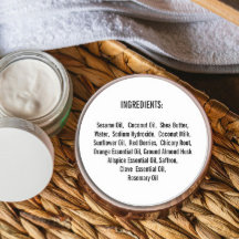 Simple Ingredient List Handmade Skincare Cosmetics