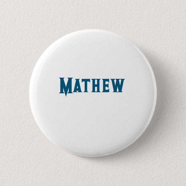 simple initial letter monogram add your name lett  6 cm round badge (Front)