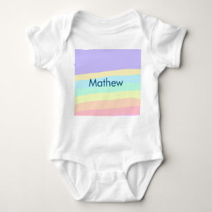 simple initial letter monogram add your name lett baby bodysuit