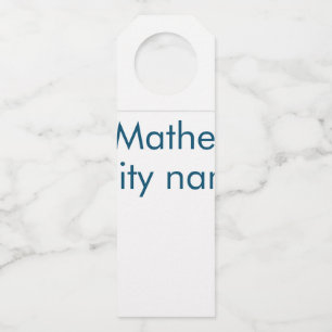 simple initial letter monogram add your name lett bottle tag
