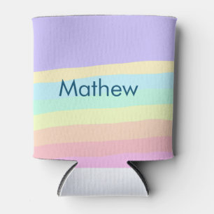 simple initial letter monogram add your name lett can cooler