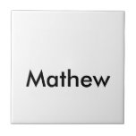 simple initial letter monogram add your name lett  ceramic tile<br><div class="desc">design</div>