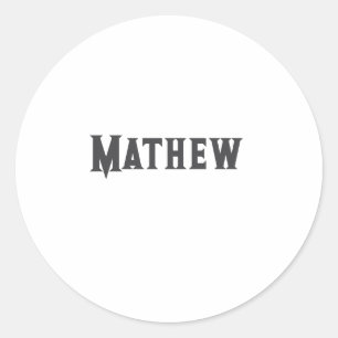 simple initial letter monogram add your name lett  classic round sticker