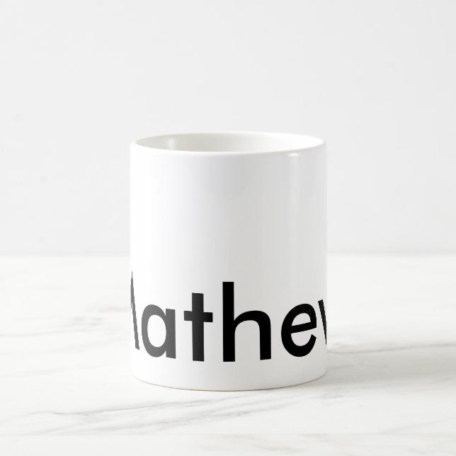 simple initial letter monogram add your name lett  coffee mug (Center)