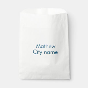 simple initial letter monogram add your name lett  favour bag