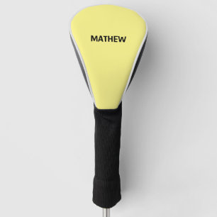 simple initial letter monogram add your name lett golf head cover