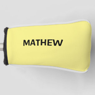 simple initial letter monogram add your name lett golf head cover