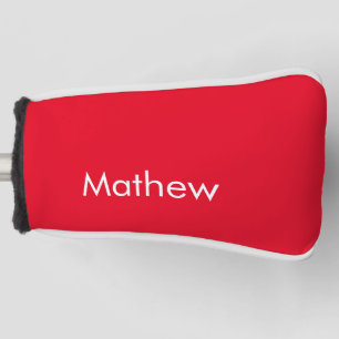simple initial letter monogram add your name lett golf head cover