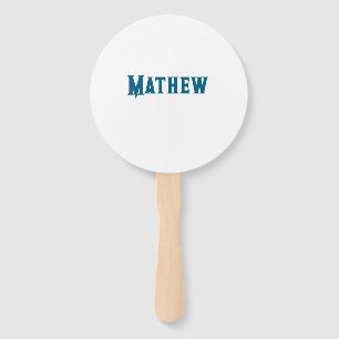 simple initial letter monogram add your name lett hand fan