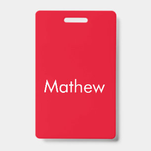 simple initial letter monogram add your name lett ID badge