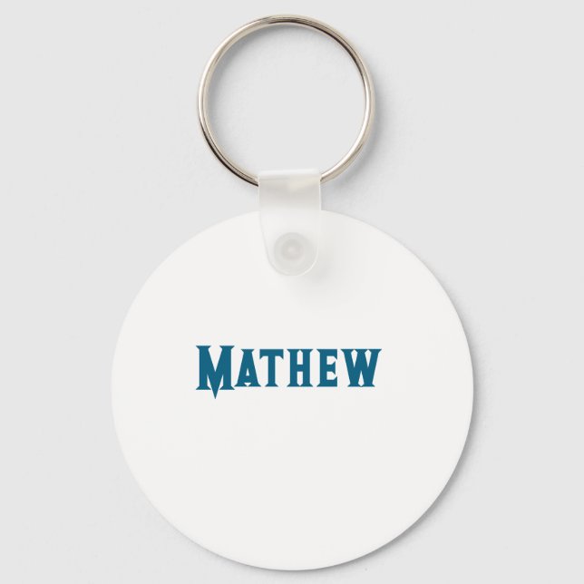 simple initial letter monogram add your name lett  key ring (Front)