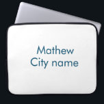 simple initial letter monogram add your name lett  laptop sleeve<br><div class="desc">design</div>