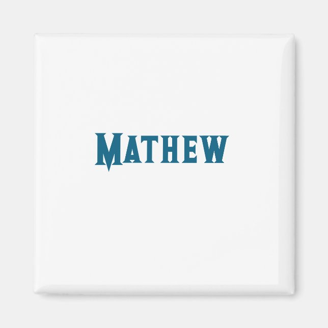 simple initial letter monogram add your name lett  magnet (Front)