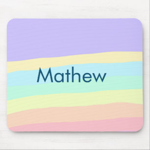 simple initial letter monogram add your name lett  mouse pad