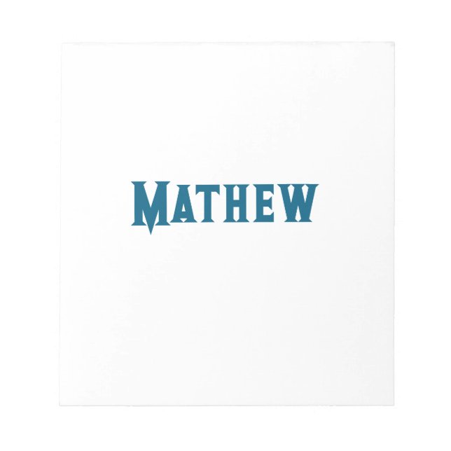 simple initial letter monogram add your name lett  notepad (Front)