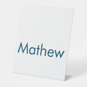 simple initial letter monogram add your name lett  pedestal sign