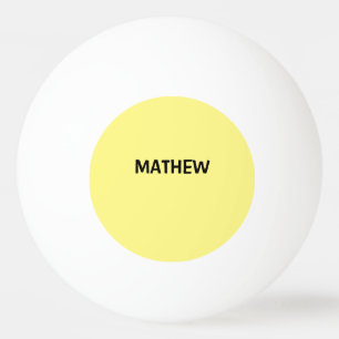 simple initial letter monogram add your name lett ping pong ball