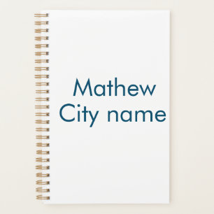 simple initial letter monogram add your name lett  planner