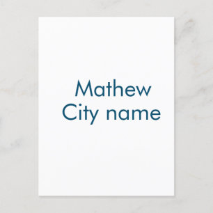 simple initial letter monogram add your name lett  postcard