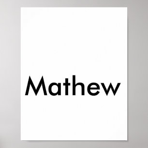 simple initial letter monogram add your name lett poster