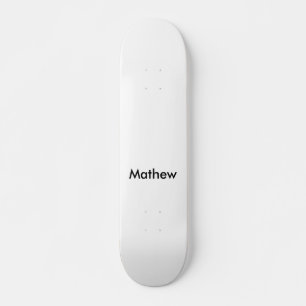 simple initial letter monogram add your name lett  skateboard