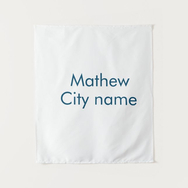 simple initial letter monogram add your name lett  tapestry (Front)