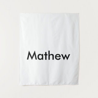 simple initial letter monogram add your name lett  tapestry