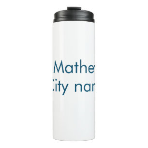 simple initial letter monogram add your name lett thermal tumbler