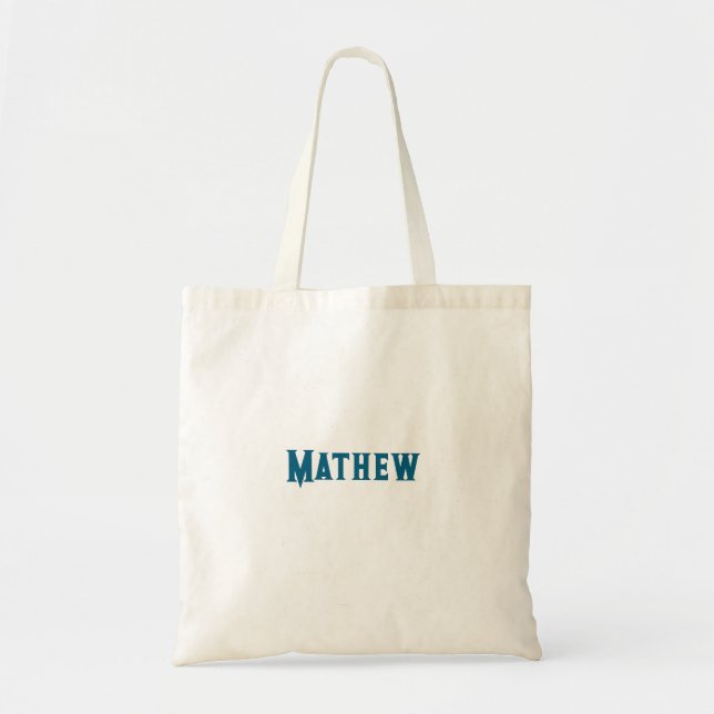 simple initial letter monogram add your name lett  tote bag (Front)