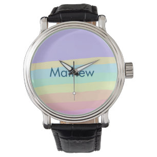 simple initial letter monogram add your name lett watch