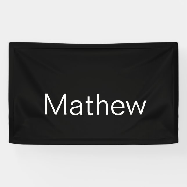 simple initial letter monogram add your name lette banner (Horizontal)