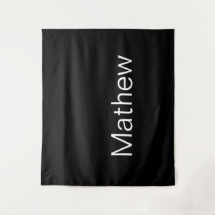 simple initial letter monogram add your name lette tapestry