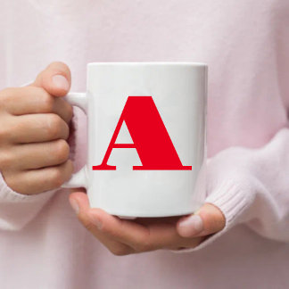 Simple Initial letter |Monogram Cool Coffee Mug