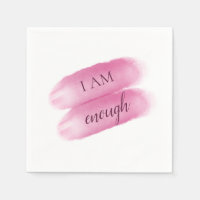 Simple Inspiring Quote I Am Enough Affirmation